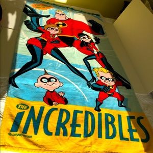 Incredibles cartoon print Kids beach towel 100% cotton kids large bath towel